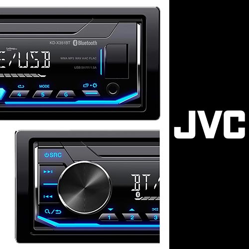 پخش جی وی سی مدل JVC X351BT |فروشگاه سیستم صوتی خودرو ماریامارکت